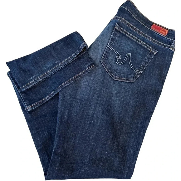 ADRIANO GOLDSCHMIED AG THE ANGELINA PETITE BOOTCUT Women's Dark Wash Jea… - Picture 1 of 10